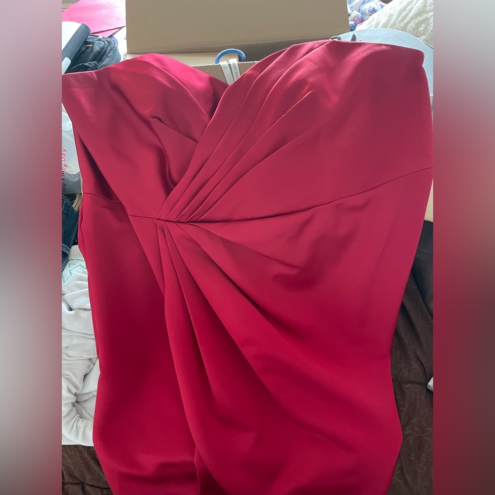 NWOT red cocktail strapless dress size 22 from David’s bridal